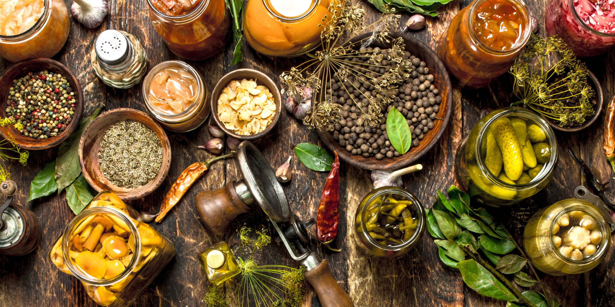 Selection of dried food